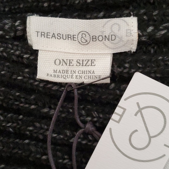 NWT Treasure & Bond Dark Gray Knit Beanie - Picture 4 of 6